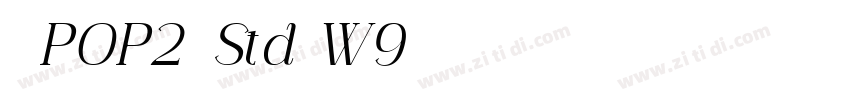 华康POP2体 Std W9字体转换
